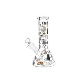 8" Pulsar Kitten Coral Beaker Water Pipe