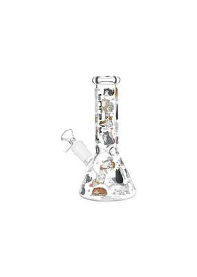 8" Pulsar Kitten Coral Beaker Water Pipe