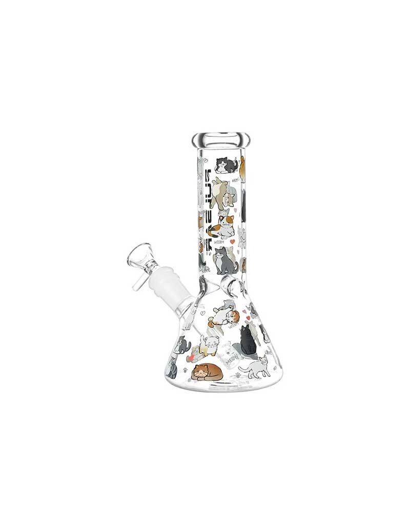 8" Pulsar Kitten Coral Beaker Water Pipe