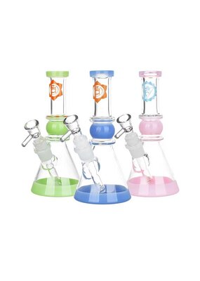7" Om Sweet Om Chakra Beaker Water Pipe