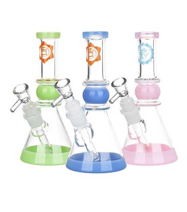 Om Sweet Om 7" Om Sweet Om Chakra Beaker Water Pipe
