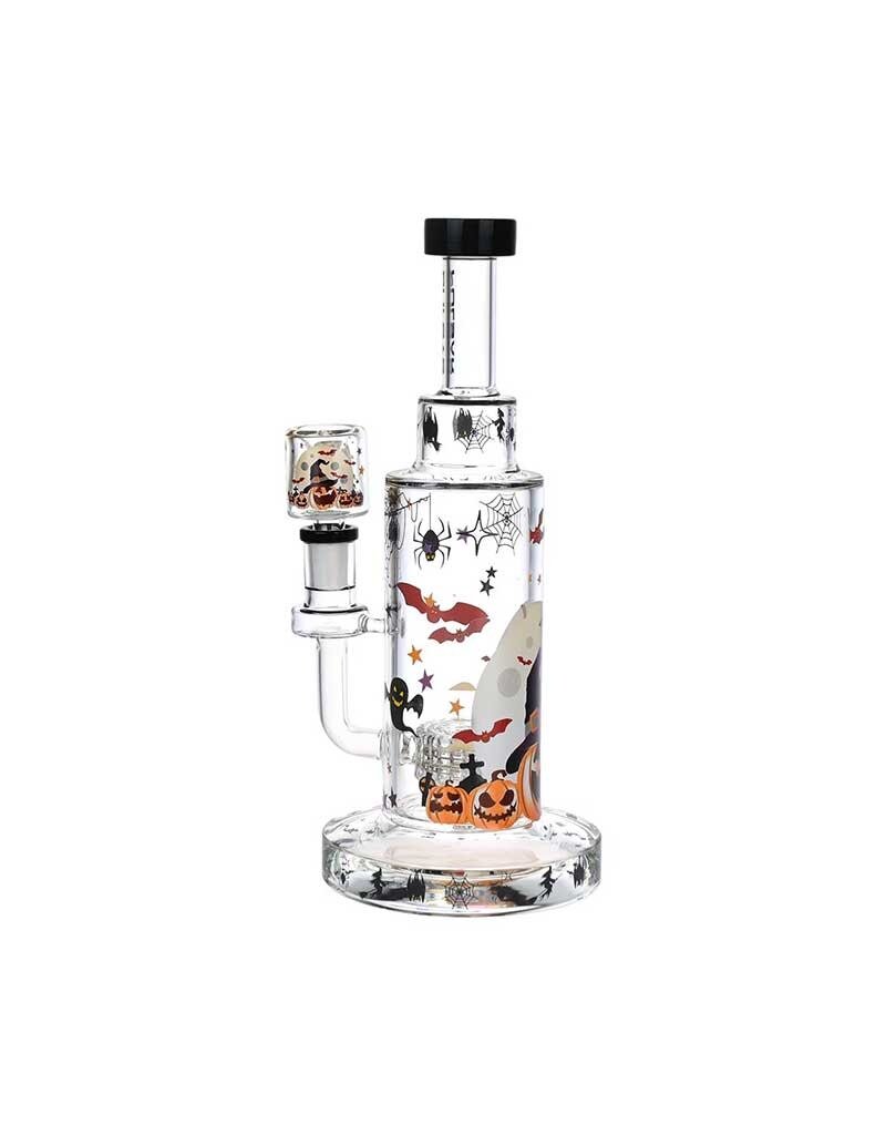 10" Pulsar Laughing Jack-O-Lantern Matrix Perc Water Pipe