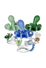 6" Sculpted Octopus Reef Water Pipe