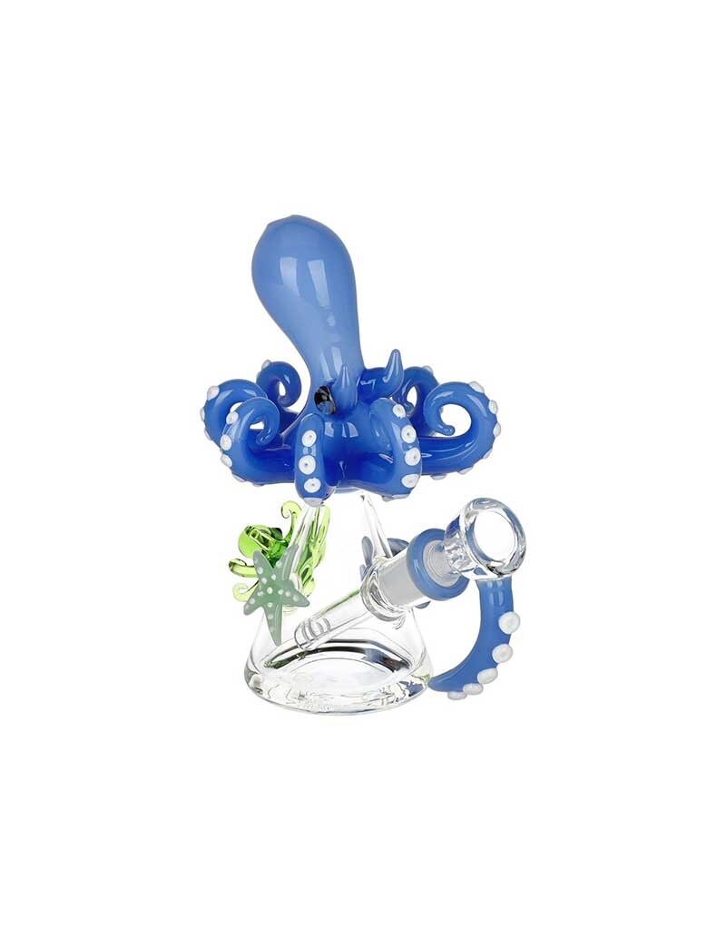 6" Sculpted Octopus Reef Water Pipe