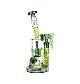 10" Enchanted Land Glass Mini Honeycomb Ladder Diffuser Water Pipe