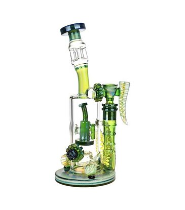 Enchanted Land Glass 10" Enchanted Land Glass Mini Honeycomb Ladder Diffuser Water Pipe