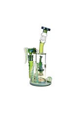 10" Enchanted Land Glass Mini Honeycomb Ladder Diffuser Water Pipe