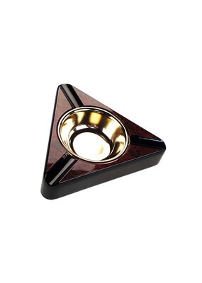 Triangular Cigar Ashtray - Faux Burl