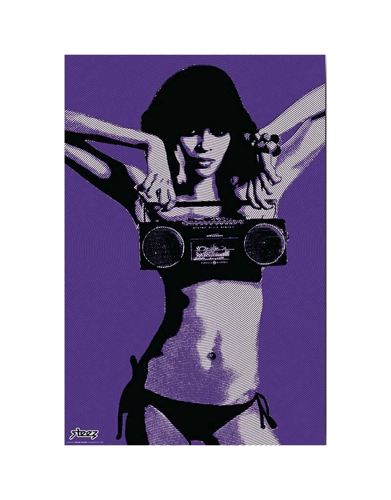 Steez - Bikini Boombox Poster 24" x 36"
