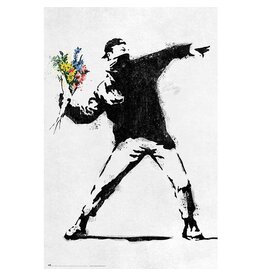 Banksy - Flower Bomber Poster 24" x 36"