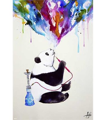 Marc Allante - Hookah Panda Bear Poster 24"x36"