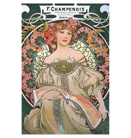 Mucha Reverie Champagne Poster - 24" x 46"