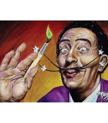James Danger - Dali Portrait Poster 36"x24"