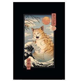 Vincent Trinidad - Catzilla Ukiyoe 24"x36"