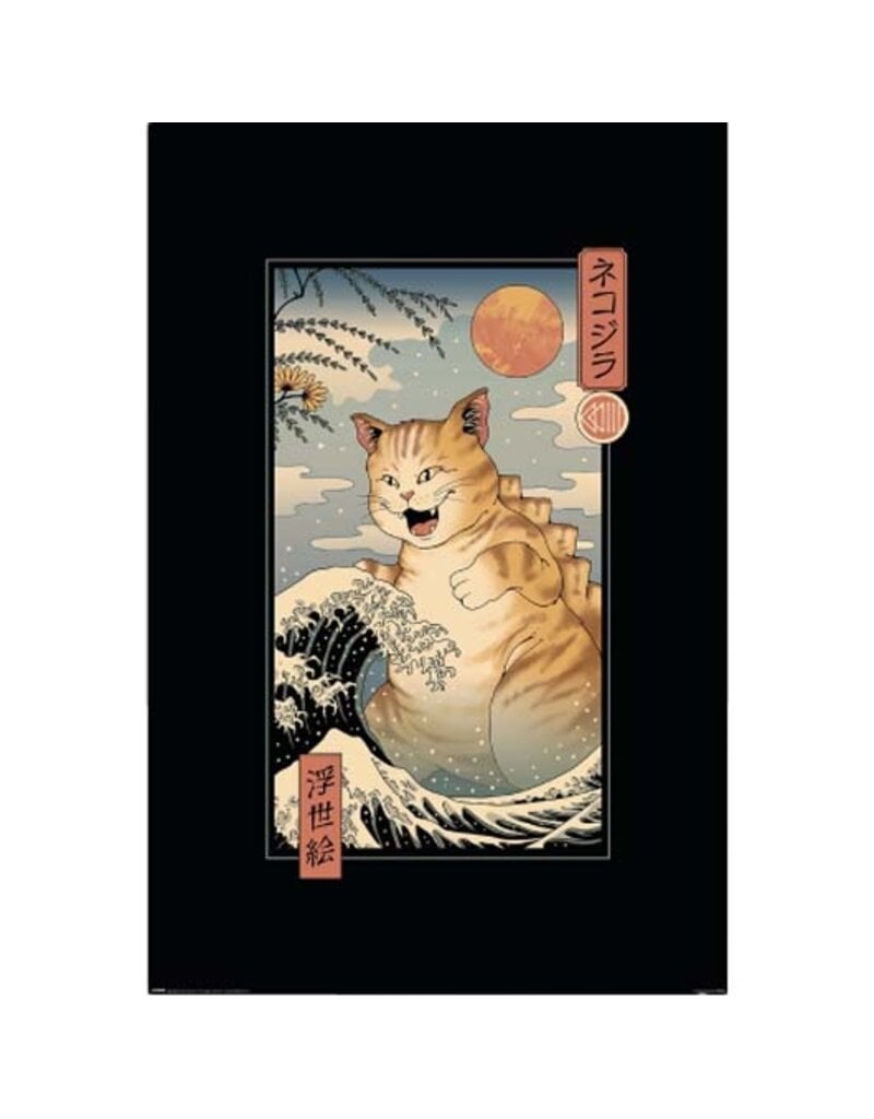 Vincent Trinidad - Catzilla Ukiyoe 24"x36"