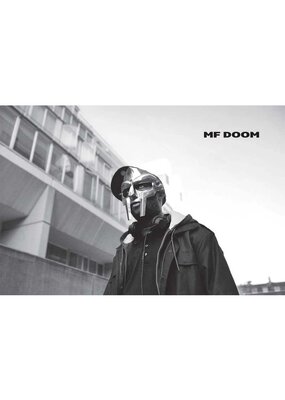 MF Doom - Black & White Portrait Poster 36"x24"