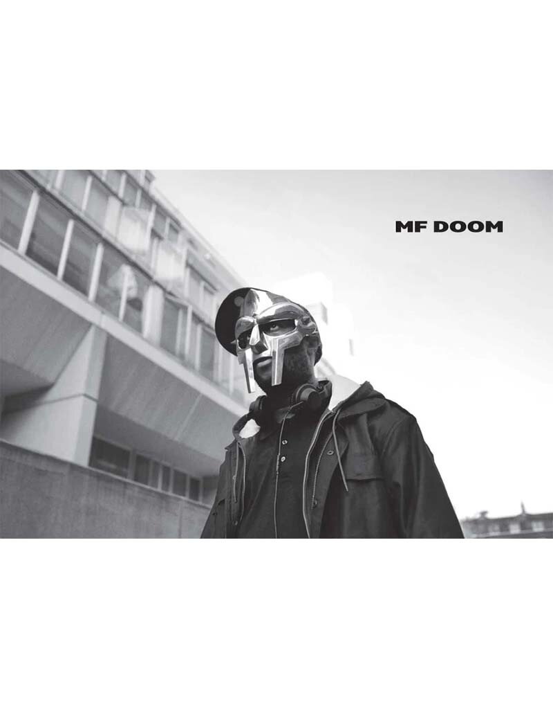 MF Doom - Black & White Portrait Poster 36"x24"