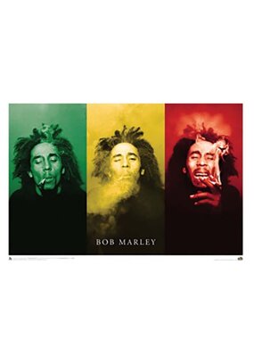 Bob Marley - Smoke Trio Poster 36"x24"