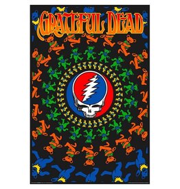 Grateful Dead - Bear Circle Blacklight Poster 24"x36"