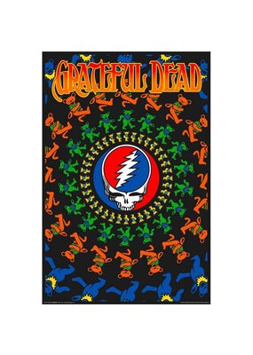 Grateful Dead - Bear Circle Blacklight Poster 24"x36"