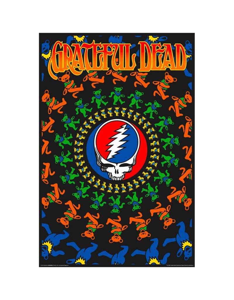 Grateful Dead - Bear Circle Blacklight Poster 24"x36"