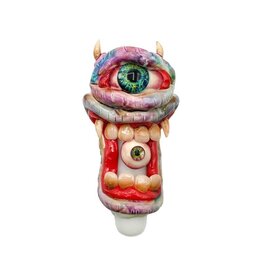 5" Monster Mouth Eye Mike Glass Hand Pipe