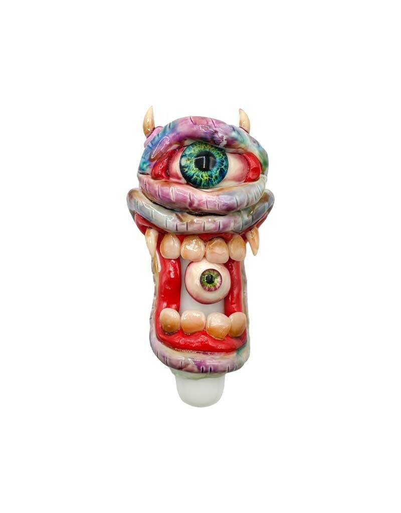 5" Monster Mouth Eye Mike Glass Hand Pipe