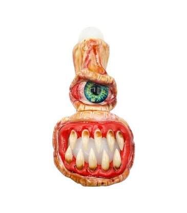 5" Mean Monster Marvin Glass Hand Pipe