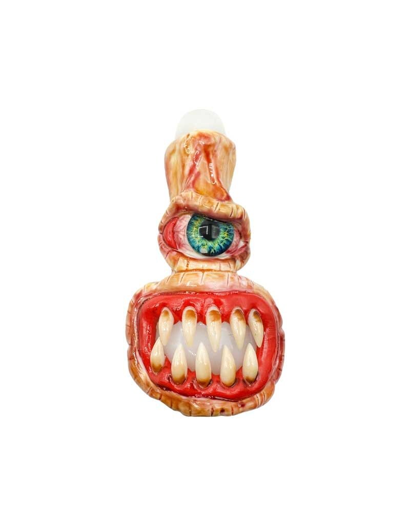 5" Mean Monster Marvin Glass Hand Pipe