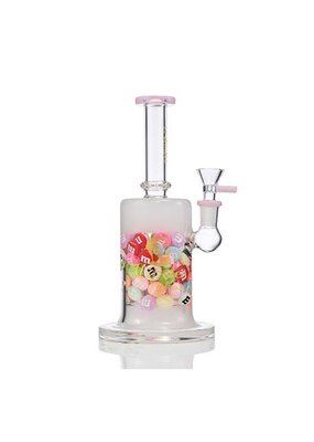 11" Hipster Frosted Encased Candy Water Pipe