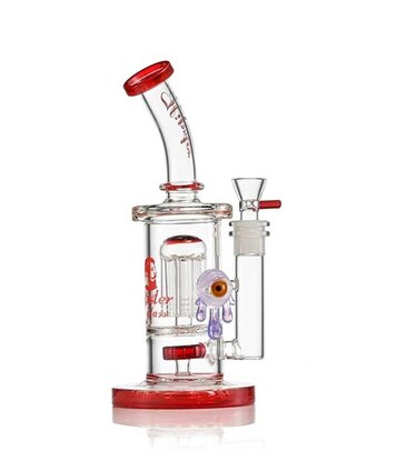 Hipster Glass 11" Hipster 12 Arm Worked Tree Perc Water Pipe