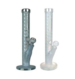 15.5" Pulsar Grateful Dead Bolts And Skellies Straight Tube Water Pipe
