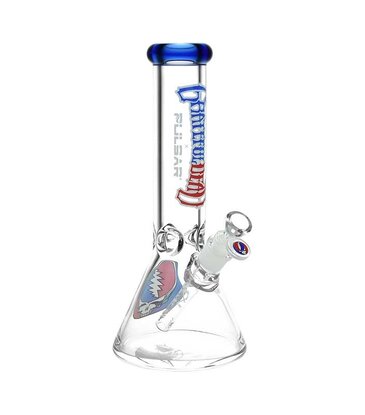 Pulsar 11.75" Pulsar Grateful Dead Steal Your Face Beaker Water Pipe
