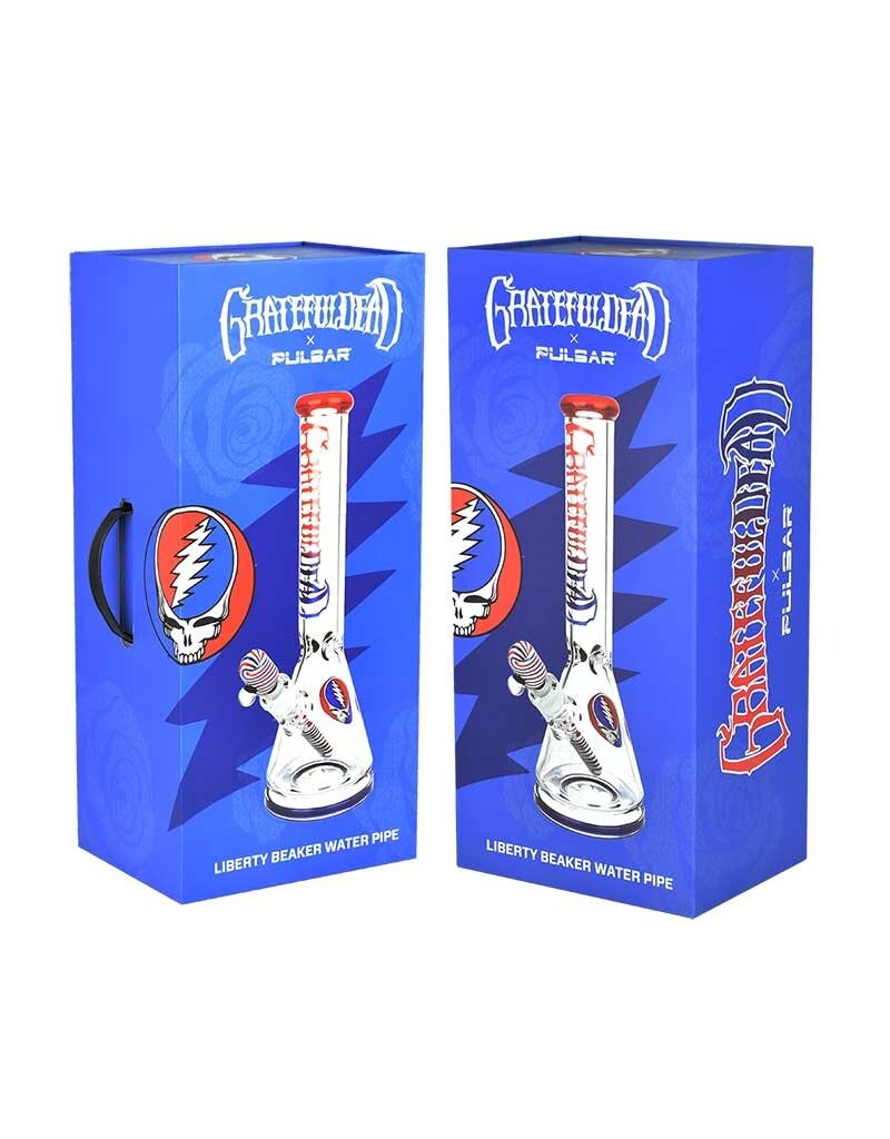 15" Pulsar Grateful Dead Liberty Beaker Water Pipe