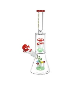 11.75" Pulsar Shroom Life Glass Beaker Water Pipe