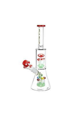 11.75" Pulsar Shroom Life Glass Beaker Water Pipe