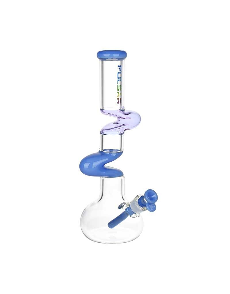 15" Pulsar Paths Of Joy Zig Zag Water Pipe