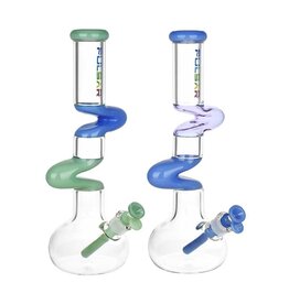 15" Pulsar Paths Of Joy Zig Zag Water Pipe