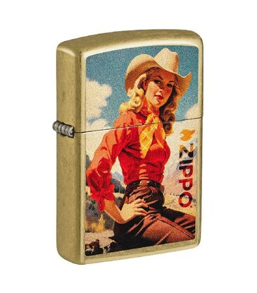 Zippo Cowgirl Brass - Zippo Lighter