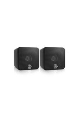 Pyle® 200-Watt 4-In. Mini-Cube Bookshelf Speaker Set - Black