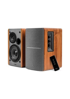 Edifier 42-Watt Continuous-Power Amplified Bookshelf Speakers R1280T - Brown
