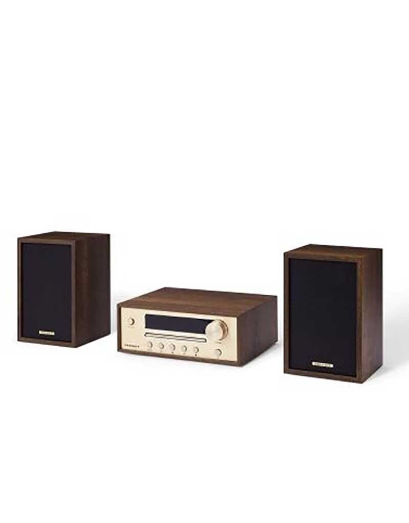 Crosley Parker CD Player / Radio with Speakers - Walnut
