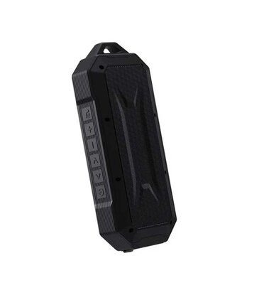 Supersonic Duro Water-Resistant Portable Bluetooth Speaker with Speakerphone - Black