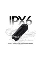 Supersonic Duro Water-Resistant Portable Bluetooth Speaker with Speakerphone - Black