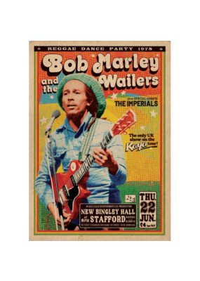 Bob Marley Bingley Hall Reggae Dance Party 1978 Poster 24"x36"