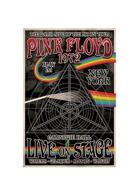 Pink Floyd - Dark Side Carnegie Hall  1972 Poster 24"x36"