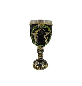 Magical Cat Celtic Chalice