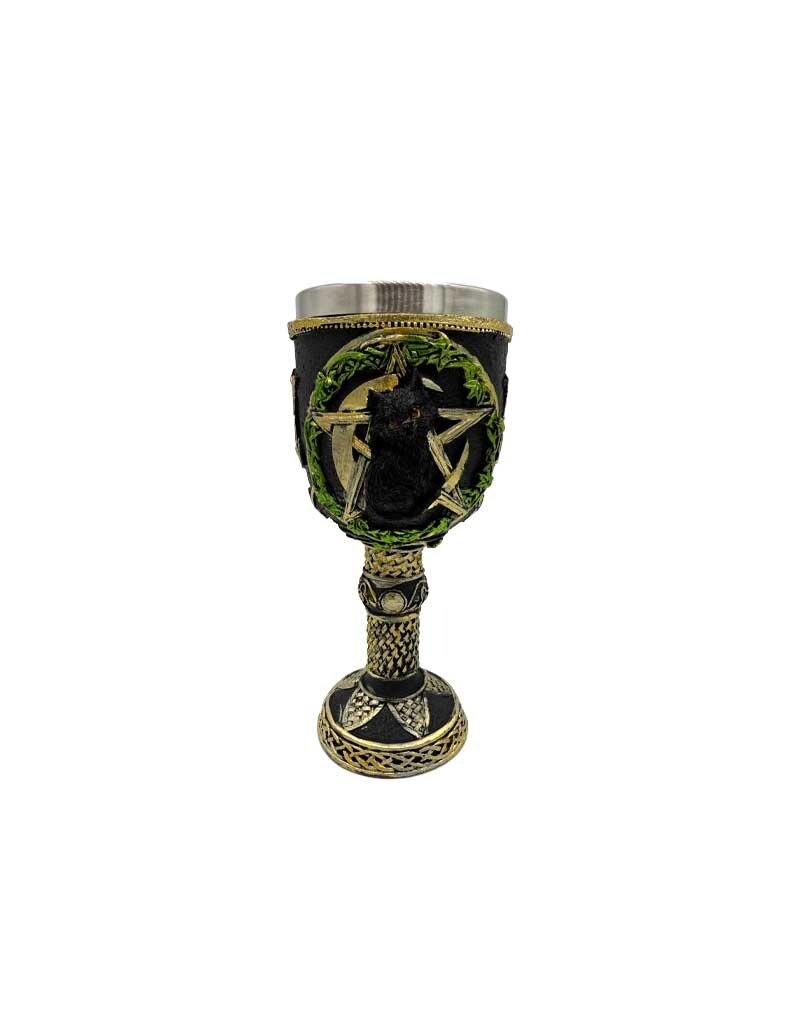 Magical Cat Celtic Chalice