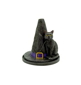 Witches Hat with Cat Incense Burner
