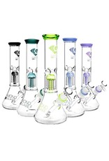 11" Diamond Glass Mansion 8 Arm Tree Perc Water Pipe